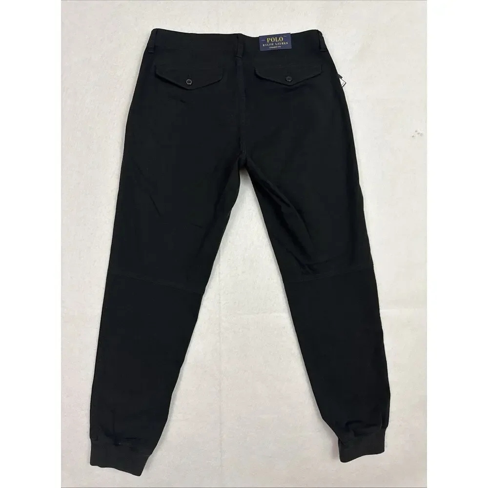 Polo Ralph Lauren Mens Cargo Jogger Pants 32x32 Black Golf Aviator Military